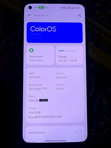 OppO F19 PrO official PTA Aproved 5