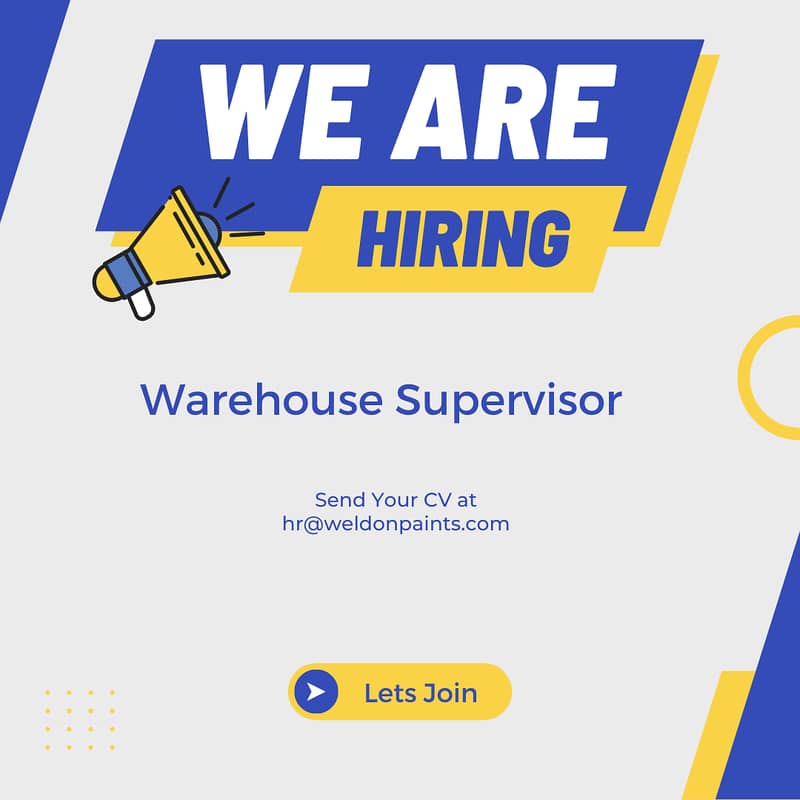 Warehouse Supervisor 0