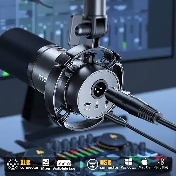 MAONO Pd200x dynamic Podcasting Mic youtube recording Microphone 3