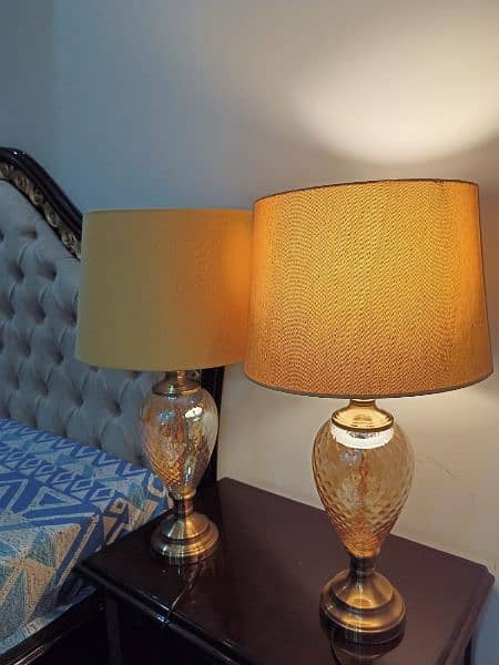 Metal lamps and crystal bought from Gourme furniture 0