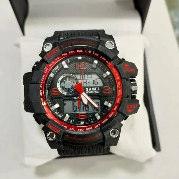 red color beautiful watch for mens 6