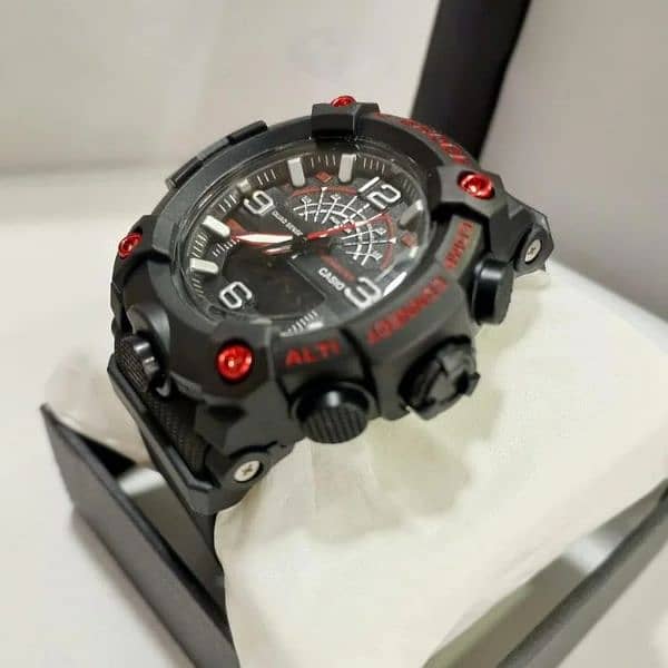 red color beautiful watch for mens 9