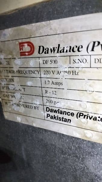 Dawlence Single Door Deep Freezer Model DF-500 1