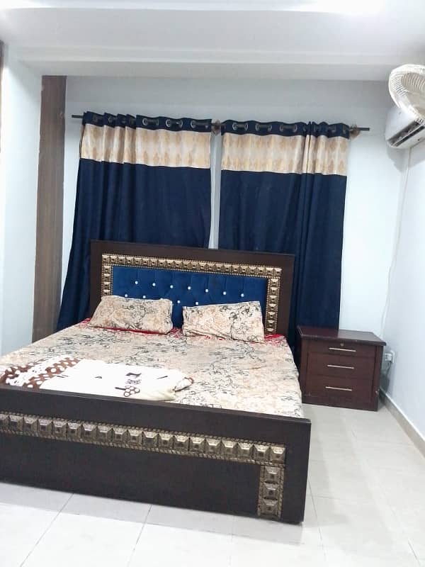 One bed furnished apartment available for rent bahria town phase 6 2