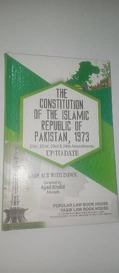 Constitution of Pakistan Law Book ( Bare act )