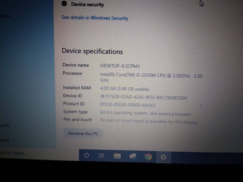 Dell laptop i5 2nd Gen 5