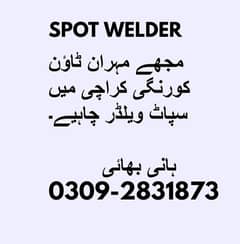 i Need Spot Welder Mehran Town Korangi Karachi 0