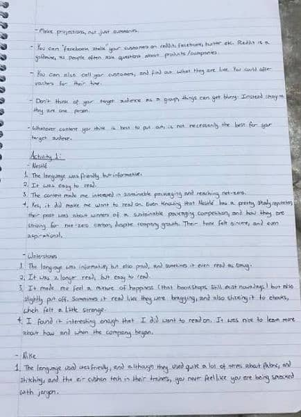 handwriting assignment work 17