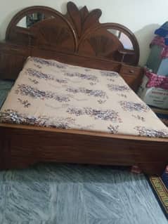 double bed with matress and dressing