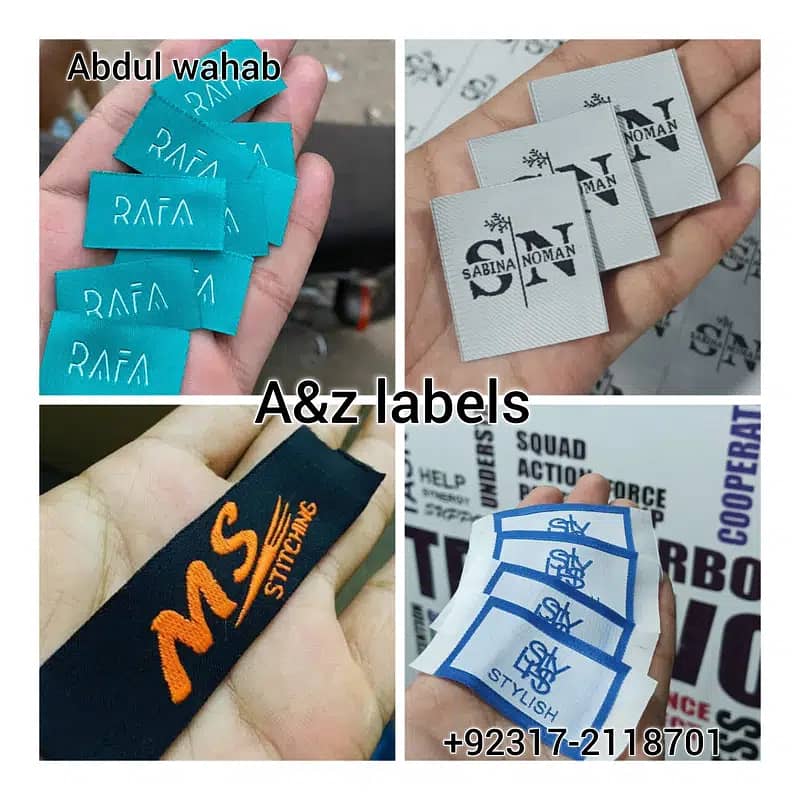 Tag Card|Woven labels|woven tag|hang tag|printed flyer|Woven Label 7