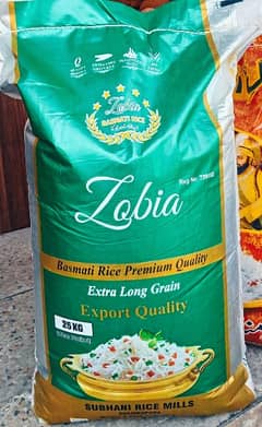Zobia Basmati Premium Quality Steam Rice 25kg