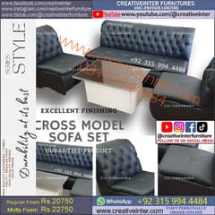 Sofa Set Chair Table Office Desk Meeting Table Five Seater Single Home