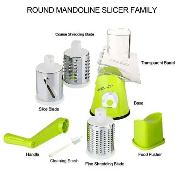 Manual Vegetable Cutter Slicer Multifunctional Round Slicer Gadget 3