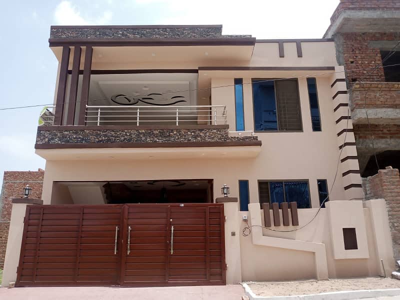 Brand New Latest Design 6 Marla One and Half Story House for Sale in Airport Housing Society Near Gulzare Quid and Express Highway