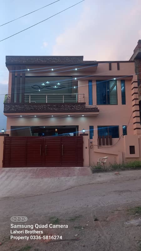 Brand New Latest Design 6 Marla One and Half Story House for Sale in Airport Housing Society Near Gulzare Quid and Express Highway 2
