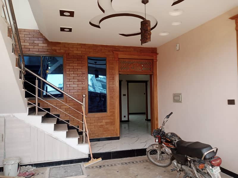 Brand New Latest Design 6 Marla One and Half Story House for Sale in Airport Housing Society Near Gulzare Quid and Express Highway 24
