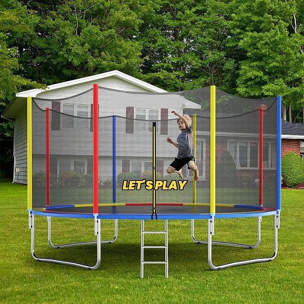Imported Trampoline 12 Feet with Safety Net for Kids & Adults 0