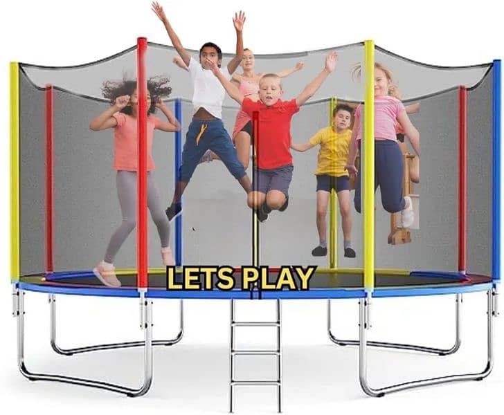 Imported Trampoline 12 Feet with Safety Net for Kids & Adults 3