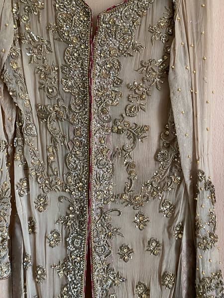 3 piece golden jacket with lining - formal wedding gown - used once 3