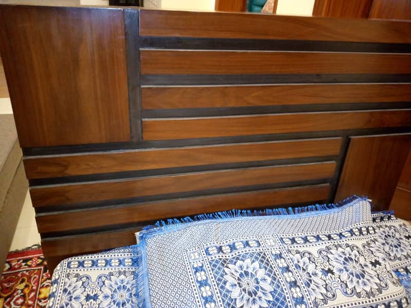 Wooden Single Bed+Single Molty Ortho Mattress for Sale 3