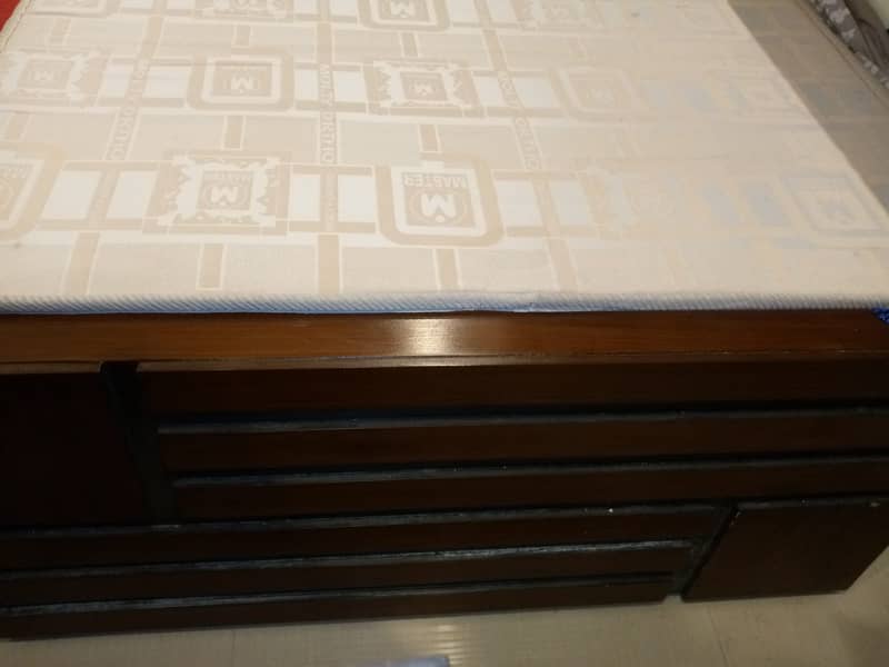 Wooden Single Bed+Single Molty Ortho Mattress for Sale 4