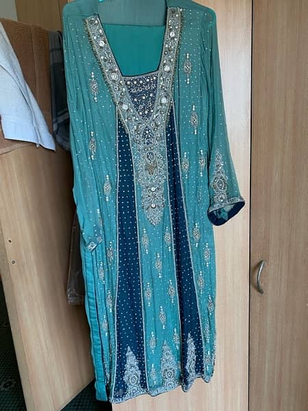 Formal wedding 3 piece suit with dupatta and shalwar 1