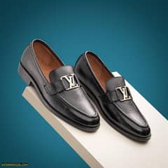 SLO~Men's Dorval Black Leather Formal Shoes