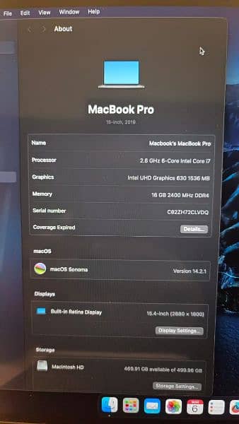MacBook pro 15" 2