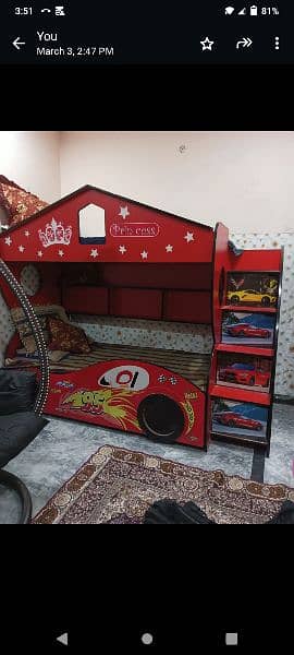 bunk bed with mattress 3