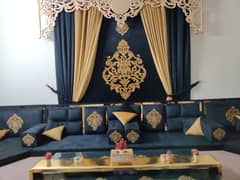 Brass Majlis -/Saudi Majlis/Arabic majlis /Arbi Sofa/stylish majlis
