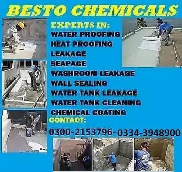 Roof Water & Heat proofing service, Bathroom Leakage Control Solution 1