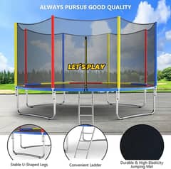 Imported Trampoline 12 Feet with Safety Net for Kids & Adults