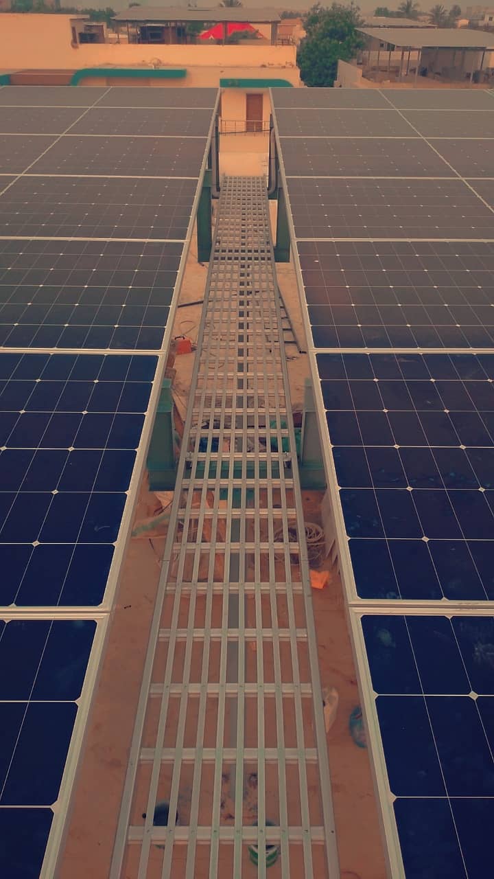 Solar structure making on labour or in with material 0