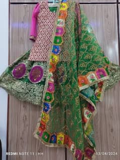 Mehndi dress available in excellent condition worn only once