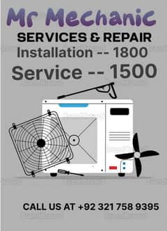 Ac Service instaling repair electronics repair(All over lahore) 0