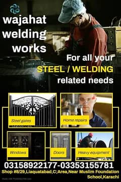 WELDINGS SERVICES/ALL TYPES OF GRILLS, SHED, WINDOWS, DOORS,IRON GATE