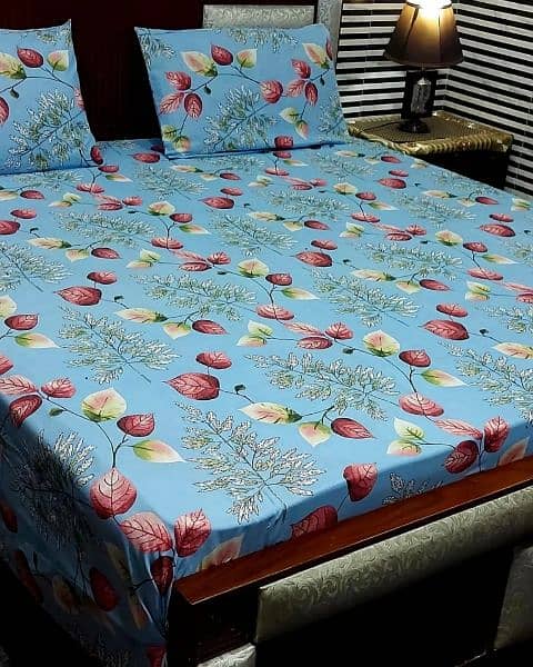 3 piece cotton bed sheets and ac blanket 4