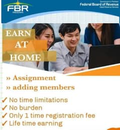 Writing assignment online job - FBR Approved Company