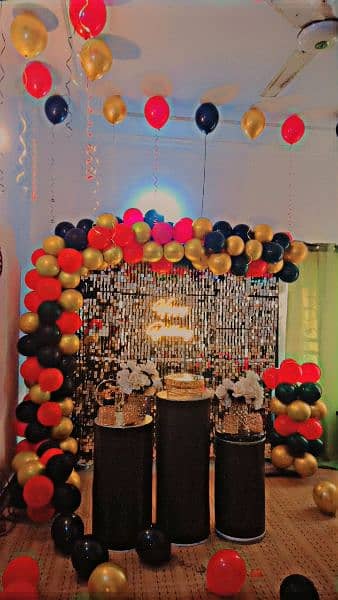 Birthday decor, flower & light decor, school funfair 4