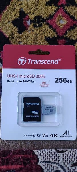 Transcend 256GB 300S macro SD Card SDXC/SDHC Memory Card With Adapter 0