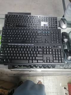 Dell/Asus/Logitech /wireless keyboard mouse available