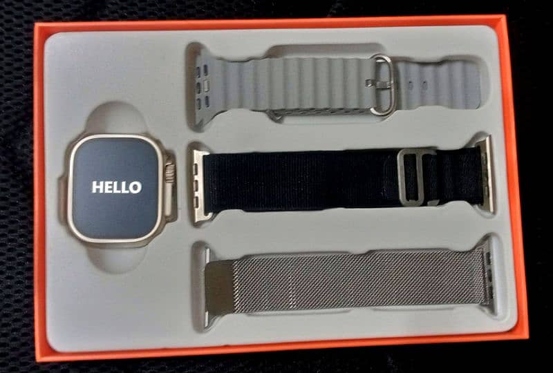 S9 Ultra Smart Watch , With 3 straps 3
