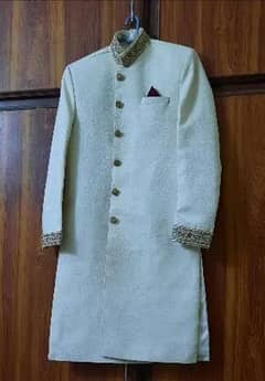 Sherwani with Qulla in Large Size (Brand New)