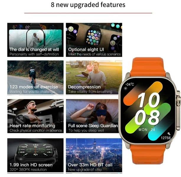 New Series T900 Ultra 2 Smart Watch With Wireless Charger 0