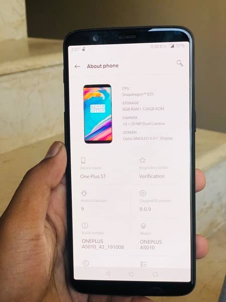 One Plus 5T Pta Approved 8gb 128gb 4