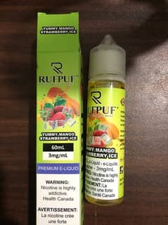 Rufpuf mango strawberry ice 60ml (3mg) flavour | liquid