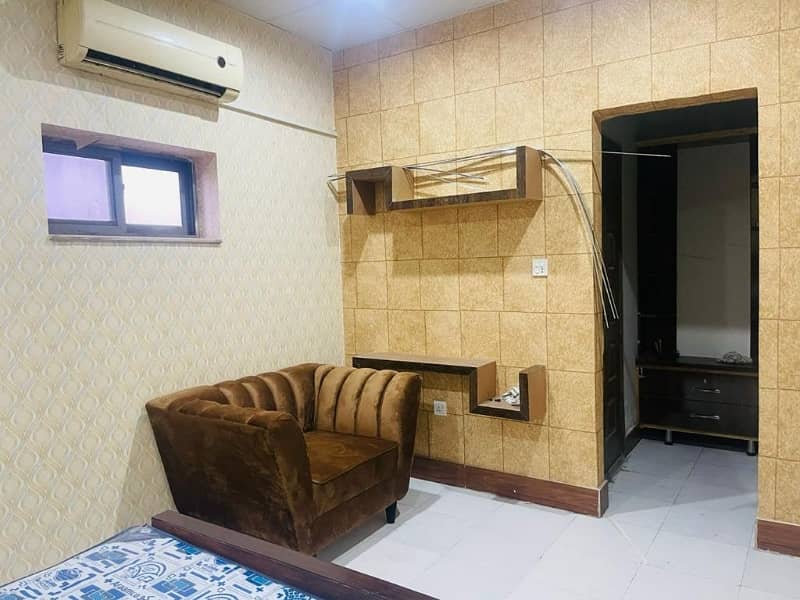 Live Comfortably in Johar Town: Furnished 1-Bed Apartment! 1