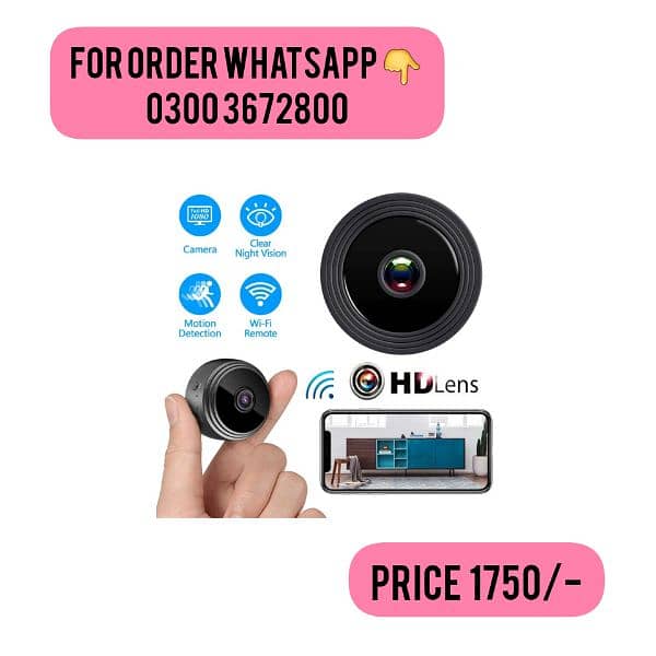 New A9 1080p Hd 2mp Magnetic Wifi Mini Camera With Pix-Link Ipc App 0