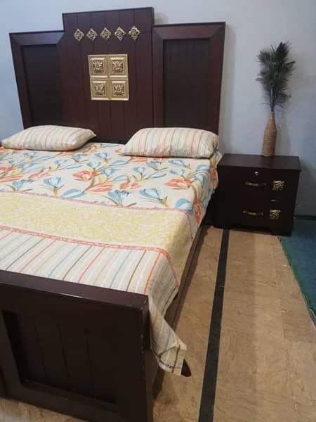 Bed set/double bed/wooden bed/dressing table/cupboard/ almari/wardrobe 6