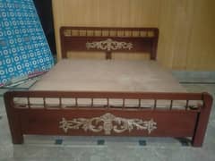 pure wood bed.